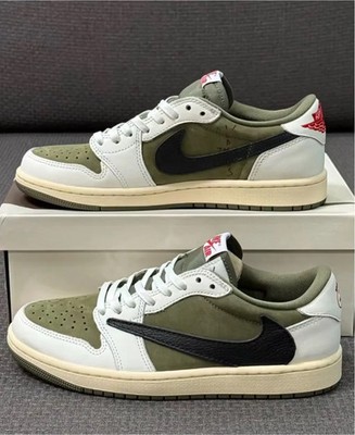Travis Scott x Air Jordan 1 Low OG ''Medium Olive'' Men's Shoes DM7866-20