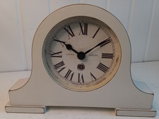Laura Ashley White Newgate Quartz Mantel Clock with Roman Numerals (CS)
