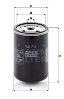Mann-Filter WK731 Kraftstofffilter