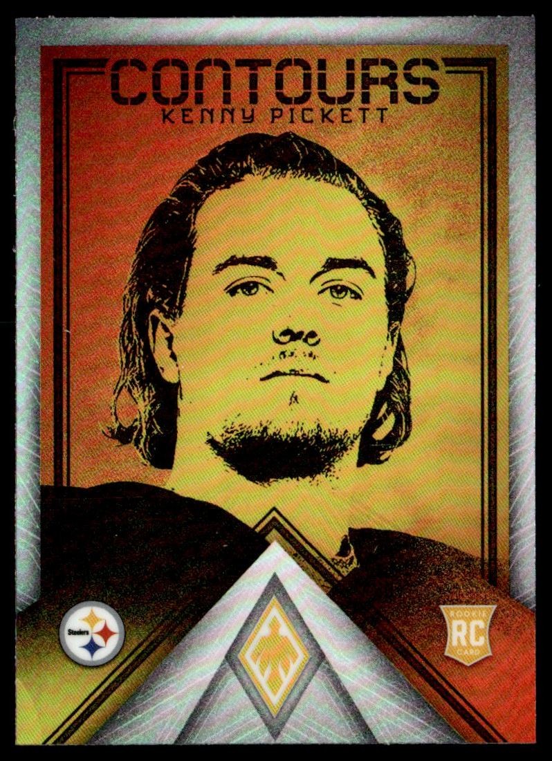 2022 Panini Phoenix Contours Kenny Pickett Rookie Pittsburgh Steelers #CT-16