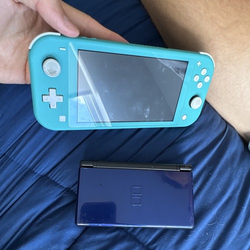 Nintendo Switch Lite Turquoise & Nintendo DS Lite Blue Handheld Console LotPARTS