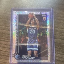 2025-26 Topps Cedric Coward Memphis Grizzlies #211 Sandglitter Rookie (RC)