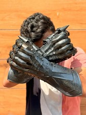 Medieval Nazgul Armour gloves Steel armor gloves Costume gloves gauntlets Gift