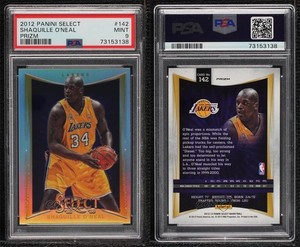 2012-13 Panini Select Silver Prizm Shaquille O'Neal #142 PSA 9 MINT HOF