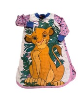 Vintage 90s Disney Lion King Simba Girls Sleep Shirt Nightgown Dress Size 3T