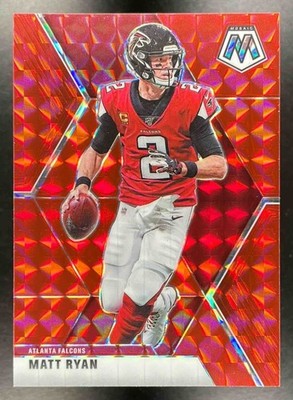 2020 Panini Mosaic Matt Ryan #14 Choice Prizm Fusion Red 02/80 Jersey# Falcons