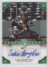 2015 Leaf Perfect Game National Showcase Green 8/10 Luke Berryhill Auto 0b2