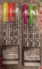 Tim Holtz Distress Crayons Halloween Sets 3  4 New