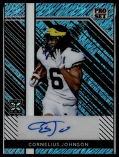 2024 Leaf Pro Set Auto Shimmer Light Blue #PSA-CJ1 Cornelius Johnson #/20