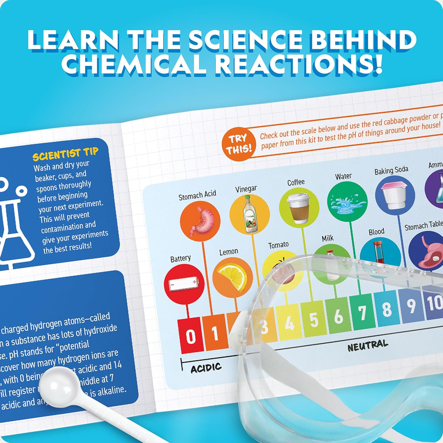 National Geographic Amazing Chemistry Set - Chemistry Kit with 100+ Science Expe