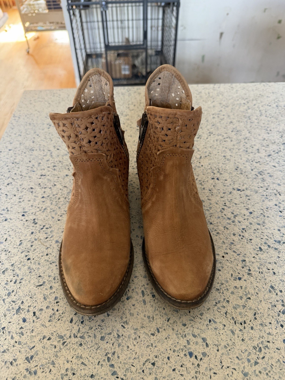 Circle G Western Boho Cowboy Ankle Boots Size 6