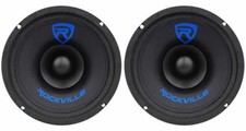  2 Rockville RM68SP 6.5  240W MidRange Car Speakers 8 Ohm CEA Compliant
