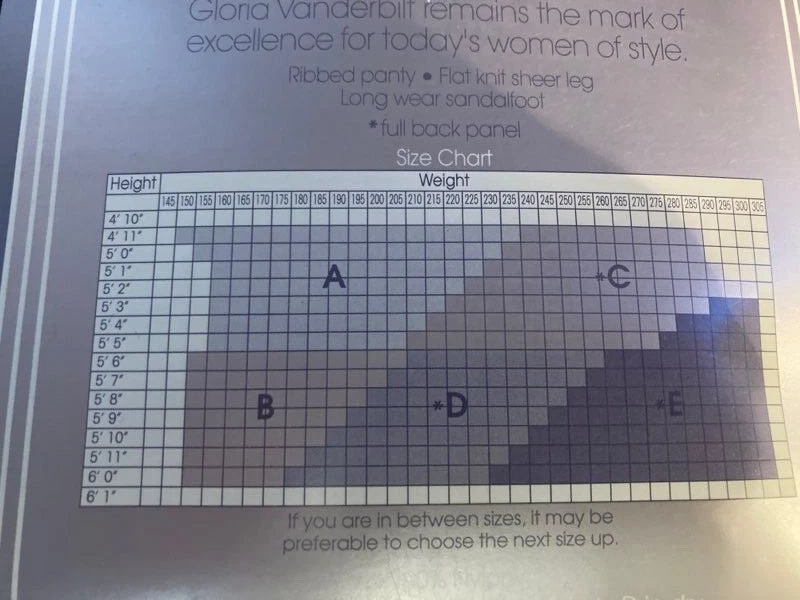 Medias Pantimedias Gloria Vanderbilt TALLA C OFF BLANCO DÍA TRANSPARENTE NUEVAS Foto 3 de 4