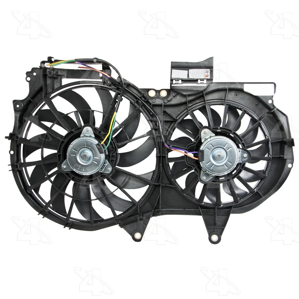 Dual Radiator and Condenser Fan Assembly For 2005-2008 Audi A4 Quattro 4 Seasons - Image 2 of 4