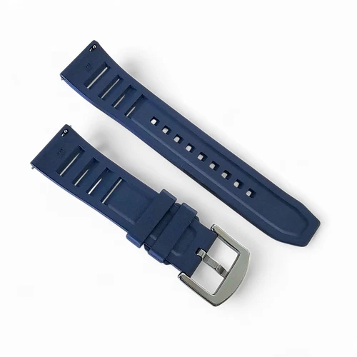 Cinturino orologio originale FKM gomma ventilato subacqueo impermeabile sport 20mm 22mm UK - Foto 57 di 63