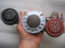 Vintage Phone Telephone Handset Dialer Dial 70s Soviet Russian USSR. Tested