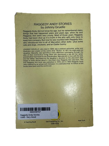 Raggedy Andy Stories by Johnny Gruelle 1977 First Yearling Printing Paperback - Foto 2 di 7