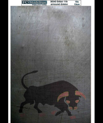 FC Model Trend British 11th Armoured Division Self-adhesive Base (190 x 130mm)