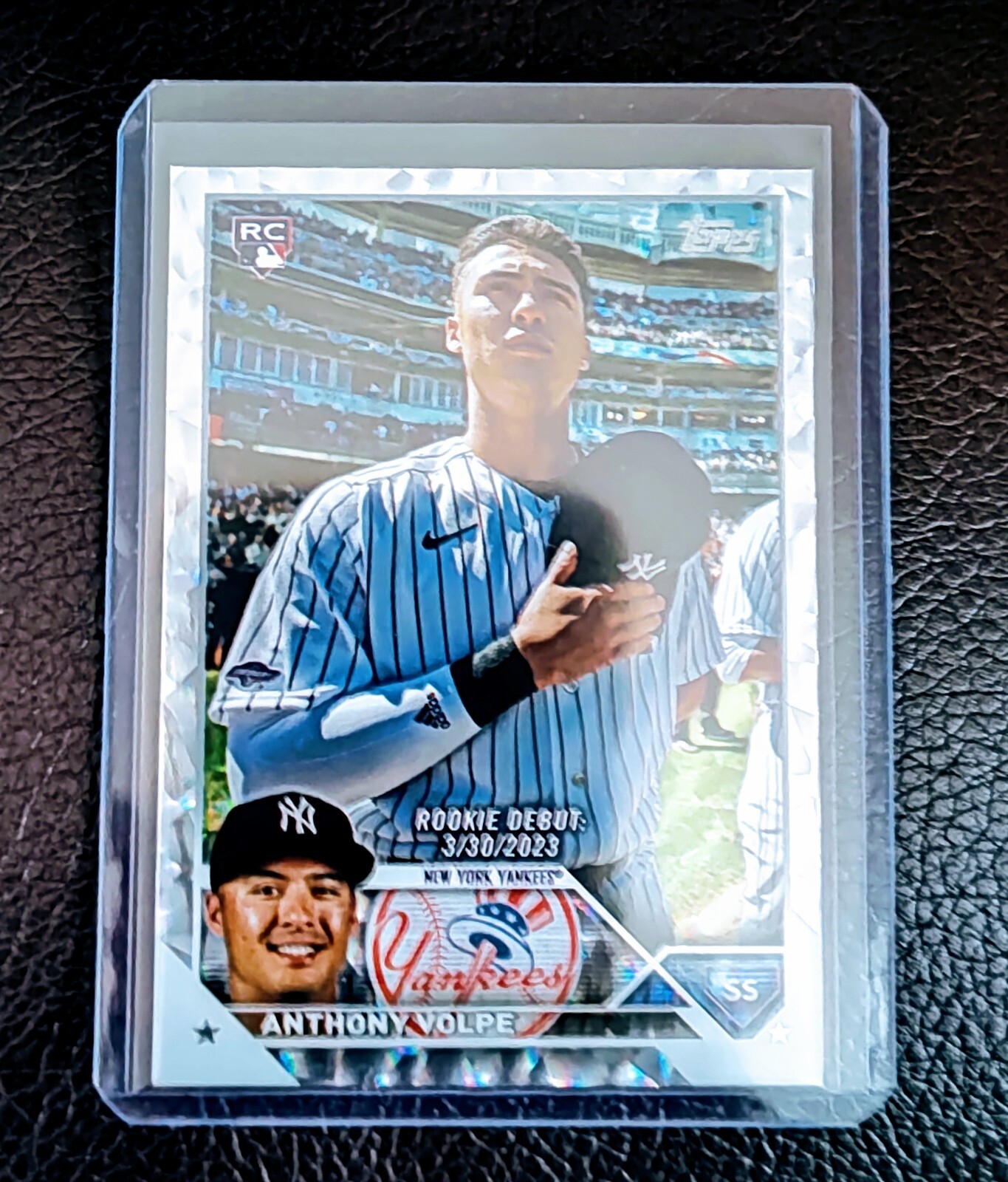 2023 Topps Update Debut Silver Patterned Foil Anthony Volpe #US77 Rookie RC