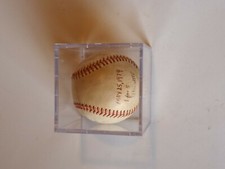 NY YANKEES BALTIMORE ORIOLES (1 for 5) GAME USED BALL 