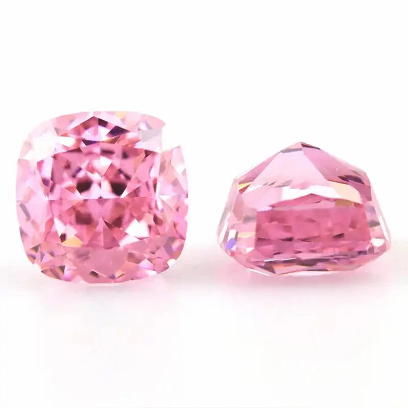 Дробленый лед огранки розовый подушка свободного кубический цирконий 5A CZ камень драгоценные камни ювелирных изделий DIY - Изображение 2 из 4