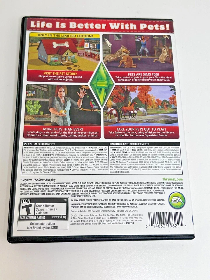 The Sims 3 Pets PC Game Complete 2011 Expansion - Image 2 of 4