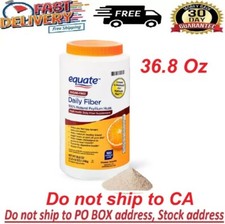 Equate Sugar-Free Daily Fiber Powder, Orange Smooth, 36.8 Oz
