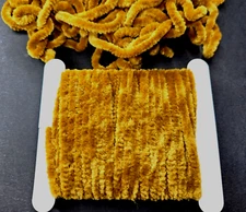 CHENILLE - BURNT ORANGE - 3mm Med - 5 Yard Pack - Fly & Jig Tying Material - NEW