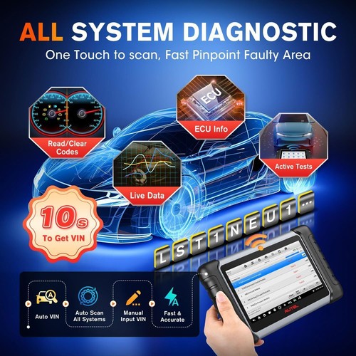 Autel MK808BT PRO MK808K-BT Bluetooth OBD2 Diagnostic Full System Scanner Tool - Picture 7 of 20