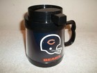 Vtg 1976 NFL CHICAGO BEARS Thermoserv Plastic Travel Mug Cup With Lid