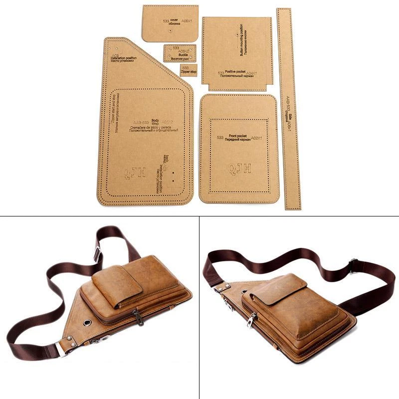 Journey Yellowish Think ahead Chest Bag Sewing Pattern Hard Kraft Paper Stencil Template Diy Leather Fashion | eBay Journey Yellowish Think ahead Chest Bag Sewing Pattern Hard Kraft Paper Stencil Template Diy Leather Fashion | eBay