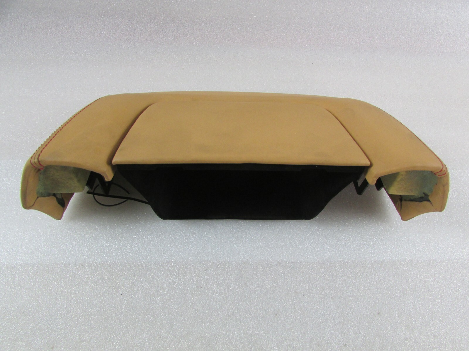 Ferrari F430, Rear Glove Box, Beige w/ Red Stitching, Used