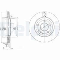 2X Delphi BG3709 Bremsscheibe FüR MERCEDES-BENZ