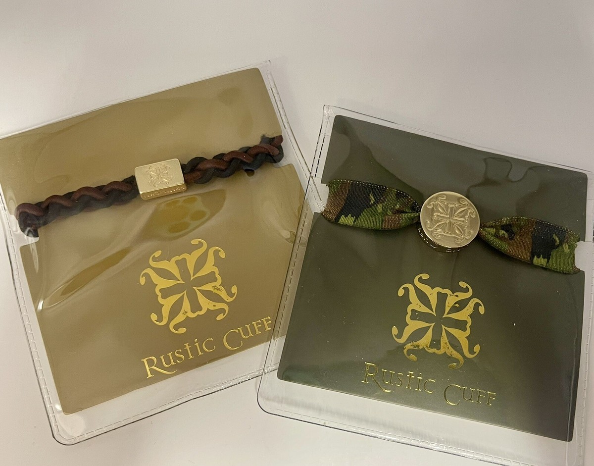 Rustic Cuff 2 Piece Set Stretch Hair Tie Or Bracelet Camo  display picture 2