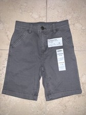 NWT Boy s Sonoma gray khaki flat front shorts size 5