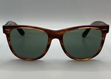 VINTAGE RAY BAN THE WAYFARER II TORTOISE GRAY LENSES USA 1980'S SUNGLASSES