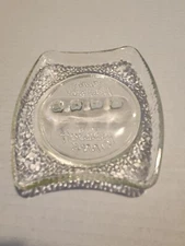 Holiday Inn Hotel AshTray Clear Glass Collectible Vintage Retro Advertisement