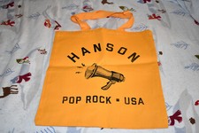 RARE BRAND NEW OFFICIAL Hanson Pop Rock USA Yellow Tote Bag!