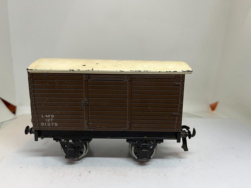 Bassett Lowke O Gauge Railways 1370/0 Covered Van 12T LMS Brown 91375 - Picture 3 of 6