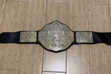 Bret Hart Jimmy Hart and Jim 'ANVIL' Neidhart Autographed Plastic belt