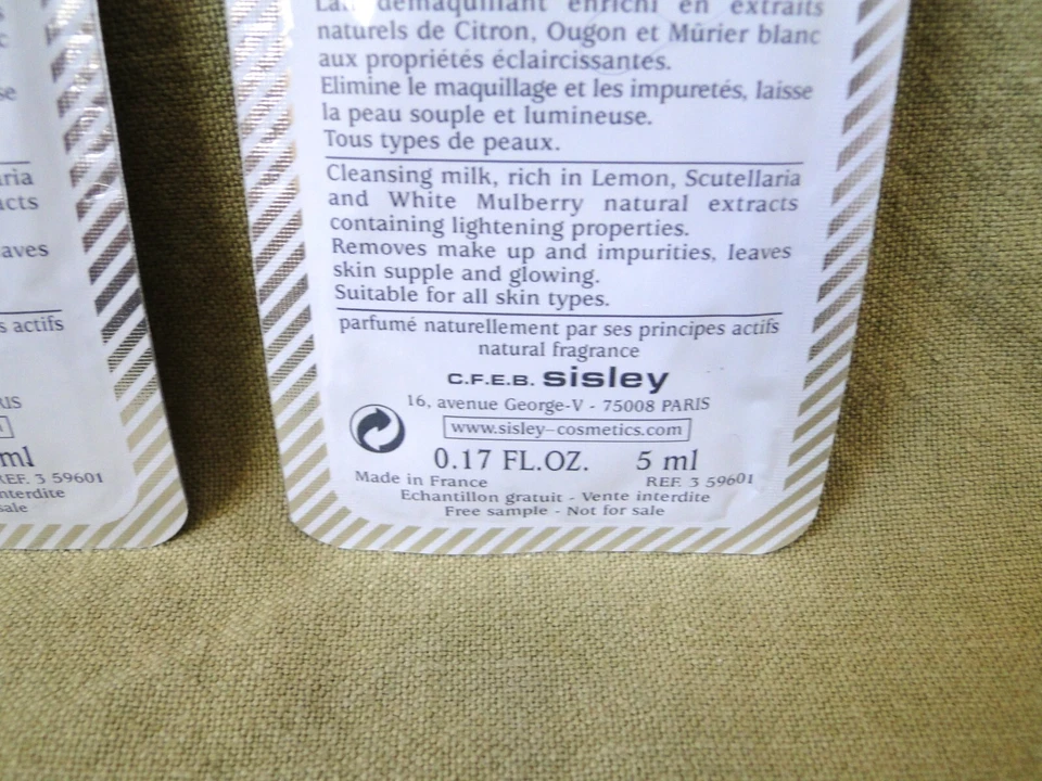 2x Sisley Lightening Cleansing Milk Sample Size 5 ml/0.17 fl. oz. Foto 4 de 4