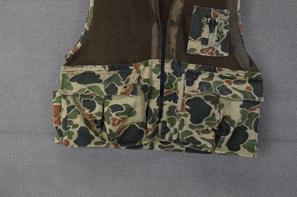 Vintage 10x Shooting Vest Mens Large Mesh Utility Cargo Pockets Hunting USA - Image 3 of 4