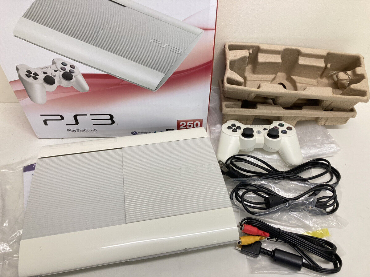 PS3 Classic White CECH 4200B 250GB Console Box PlayStation 3 Super Slim  [BOX]