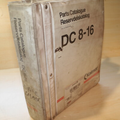 KALMAR DC8-16 Forklift Truck Spare Parts Catalog Manual book list index OEM