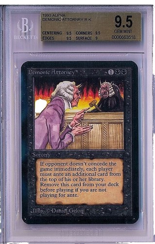 CGC 9.5 Mint + Alpha Black Lotus Magic The Gathering 1993 Rare