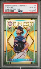 Joe Ryan - 2022 Finest Flashbacks Gold Refractor RC   PSA 10  #45/50
