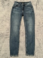 NWT Silver Jeans Womens Size 24x29 Suki Skinny Medium Wash Western Rodeo Cowgirl