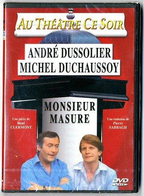 DVD IM THEATER HEUTE ABEND   HERR MASURE - DUSSOLIER, SHOWERSSOY   NEU CELLO