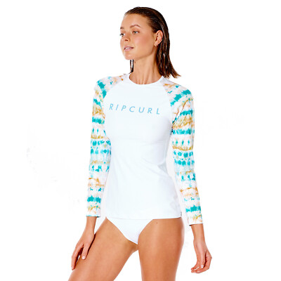 Rip Curl Damen Summer Breeze LS UV Rash Top - weiß - 117WRV