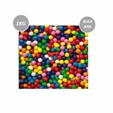 1KG BULK BAG FIZZY GUM BALLS GUMBALLS 